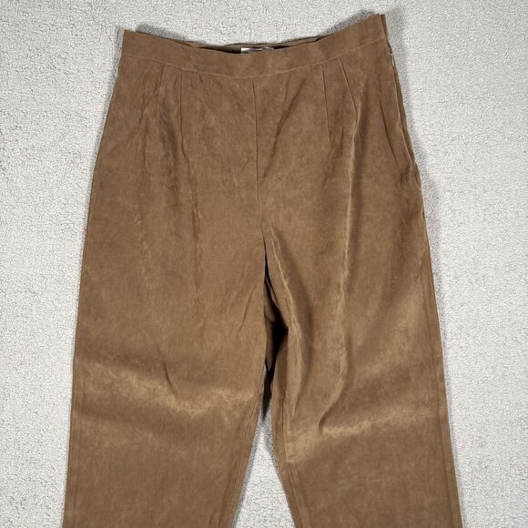 Vintage Courtenay Pants‎ Women’s Size 10 Slacks Suede Brown Mid Rise Trousers - Picture 2 of 10